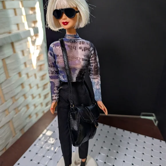 Vintage 1999 Pilot Barbie Custom Restyled To Cool City Girl - Picture 3 of 10